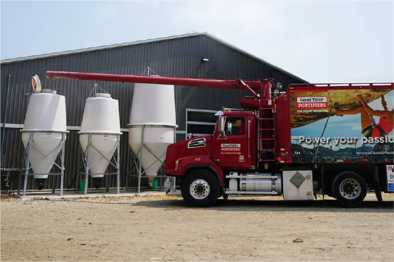GVF Truck Delivering Feed
