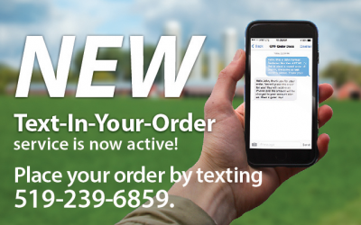 The new Text-In-Your-Order option is now available!